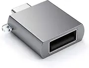 Satechi Aluminum Type-C Male to USB 3.0 Female High-Speed Adapter Converter Connector - Compatible with 2016/2017/2018 MacBook Pro, 2015/2016/2017 MacBook, Microsoft Surface Go and More (Space Gray)