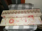 VTG Covington 2008 Drawer liner Rose Floral Print Pink Shelf Paper 5pk