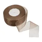 4cm 50 Yard Sheer Organza Ribbon Chiffon Decor Fabric Gift Wrapping, Chocolate