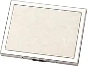 [Lorxilar] Cigarette Case Metal Portable Carrying Box for Man Women Cigarette Case for Holds 9-13 Cigarettes,One Size,White