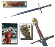 Narnia Sword With Wall Plaque, Handmade Cosplay Sword With Wall Plaque LOTR gift