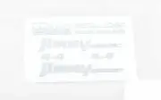 Metal Emblems for MST 1/10 CMX w/ Jimny J3 Body (White) VVV-C0658 RC4WD