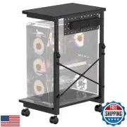 PUTORSEN Height Adjustable Computer Tower Stand - 2-Tier ATX-Case PC Floor St