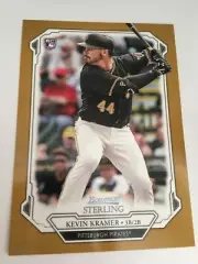 2019 Bowman Sterling Jumbo 5x7 Kevin Kramer Pirates RC 98 Gold 01/10