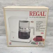 Vintage Regal K7564GY 4-10 Cup Drip CoffeeMaker New Old Stock Coffee Pot USA
