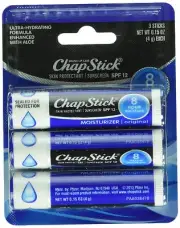 New Chapstick Lip Moisturizer 3 Pack - 8 Hour Moisture Protection