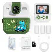 Bluetooth Kids Camera Instant Print Photo 1080P Mini Toddler Camera for Boys Gir