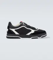 [Gucci] Gucci Re-Web GG Canvas leather-trimmed sneakers AU 9 black