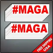 Set of 12 Trump 2024 #MAGA Vinyl Sticker Decals 3.5" x 1" Lot Keep America Great
