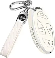 QBUC for Hyundai Ioniq 6 Key Fob Cover with Keychain