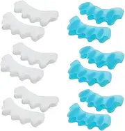 6 Pair Sofe Toe Separator for Feet, Toe Pads, Bunion Corrector & Toe Straightener, Hammer Toe Relief Pads, Yoga Toe Stretcher for Pain Relief, Toe Alignment, Post-Surgery Recovery (Color 01)