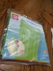 NEW Swimming Pool Mat Float Raft Green adults Play Day Transparent Inflatable