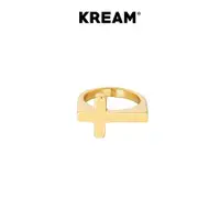 在飛比找ETMall東森購物網優惠-KREAM鍍金歐美嘻哈男女同款戒指