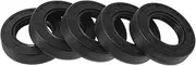 X AUTOHAUX Universal Oil Seal TG4 Lip Seal Ring Rotary Shaft Seal 30x52x12mm High Pressure NBR Rubber Black 5 Pcs