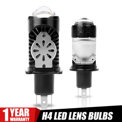LHD 9003 H4 Bi LED Mini Projector Lens Headlight Bulbs Kit 100W Hi/Lo Beam White (for: Mini)
