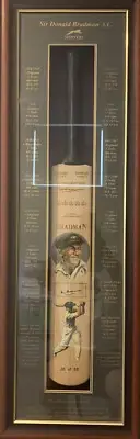 Sir Don Bradman A.C-Full Size-LE 26/50-Signed UV Protect & COA-Produced for 90th