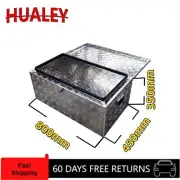 Heavy Duty 2mm Aluminium Checker Plate Toolbox 800mm Top Opening Ute/Truck