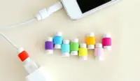 在飛比找Yahoo!奇摩拍賣優惠-Color_me【M019】iphone傳輸線保護套 充電頭