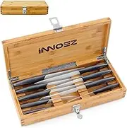 Bamboo Kitchen Knife Storage Box with Lock - Safe and Secure Knife Organizer - Lockable Knife Block to Keep Your Children Safe from Knives and Sharp Objects (Knives not Included)