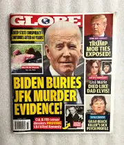 GLOBE Aug. 2023 - BIDEN BURIES JFK EVIDENCE, TRUMP MOB TIES EXPOSED & MORE!