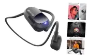 Air Open Ear Headphones - True Air Conduction Wireless Bluetooth Black/Black