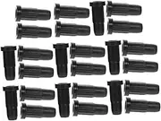 KALLORY 25Pcs Chair Wheel Stopper Protector Durable Swivel Caster Sleeves for Office Home Use Scratch and for Rolling Chairs for Hardwood Floors