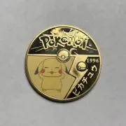 New Pokemon Silly Pikachu Premium High Quality Rare collectible Metal Gold Coin