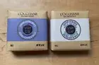 2x L'Occitane ~ Shea Milk & Shea Lavender Soaps - 3.5 oz Each - New