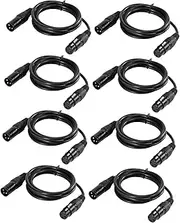 ERINGOGO Versatile Stage Lighting Cables 8 Pack 3 Pin Wires Party Lights Spotlight Cable