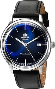 [ORIENT] 2nd Gen Bambino Version III' Japanese Automatic Stainless Steel and Leather Dress Watch