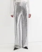 BNWT Sportscraft Silver Sequin Pants Size 12 RRP $300 Party/Event Wear