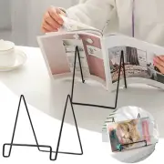Black Metal Display Stands Square Plate Holder Display Stand Frame Stand For
