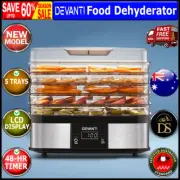 Devanti 5 Trays Food Dehydrators Commercial Fruit Dehydrator Dryer Jerky Maker
