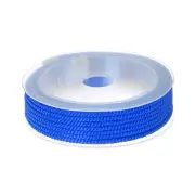3mm Nylon Cord Beading String Chinese Knot Knitting String, Cyan Blue, 23ft