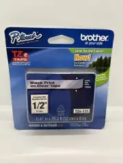 Brother P Touch International Tze131 Label Tape - 0.50" Width 1 Each New In Box