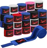 30 Pcs Boxing Wraps for Hand 180 Inch Boxing Hand Wraps Bulk Martial Arts Sports Handwraps for Boxing Kickboxing Mexican Style Hand Wraps for Muay Thai MMA Kickboxing Training Gym