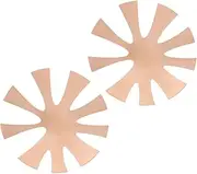 SHERCHPRY 2pcs Manicure Tools French Manicure Tool French Nail Tool Nail Templates for French Nails French Nail Templates French Manicure Accessories French Nail Guide Golden Iron