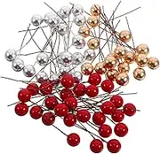 Tofficu Realistic Foam Berries Christmas Tree Decor 300pcs Artificial Berry Branch for Wreath Party Supplies