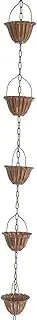 Outdoor Rainwater Collection Chain Set for Home and Garden, Style D, as described