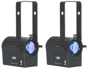 (2) American DJ Encore Profile Mini Color RGBWAL LED Ellipsoidal Spot Lights