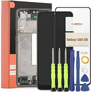 TGHongKy LCD Display for Samsung Galaxy A33 5G Screen Replacement for Samsung Galaxy A33 5G 2022 A336B Touchscreen Digitizer Sensor Glass Repair Kit - Black with Frame