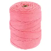Natural Macrame Cord 3mm x 328 Yards Cotton Macrame Rope, Medium Pink
