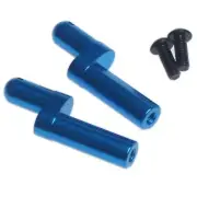 Blue alloy battery posts for Tamiya TT-02 TT02 1:10 RC car.