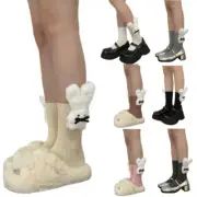 Lovely Rabbits Socks Adult Elastic Midcalf Socks NonSlip Stretchy Kneehigh Socks