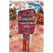 Wall Flag "Ansel Adams Wilderness Area" (Southwest theme)