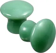 Baluue 2pcs Mushroom Head Massage Stone Facial Massager Jade Spa Tool Roller for Face Beauty Spatula Facial Beauty Massagers Jade Roller Kit Face Sculpting Tool Skincare Aventurine Jade