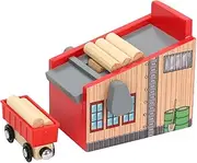Small Train Track Accessories Wooden Lumber Blocks Educational Plaything Kids Toy