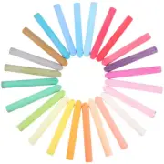 48 Pcs Water-soluble Dust-free Chalk Erasable Solid Child Holder Colored