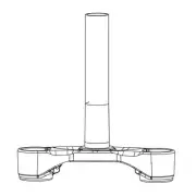 RockShox Lower Crown for BoXXer C1, 10 OS, 11.4018.094.000