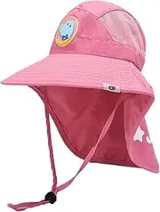 [Generic] Hat Pool Bucket Beach Girls Outdoor Baby Hat Sun Boy Kids Toddler Adjustable Cartoon Kids Hats & Caps Rams Hat Kids